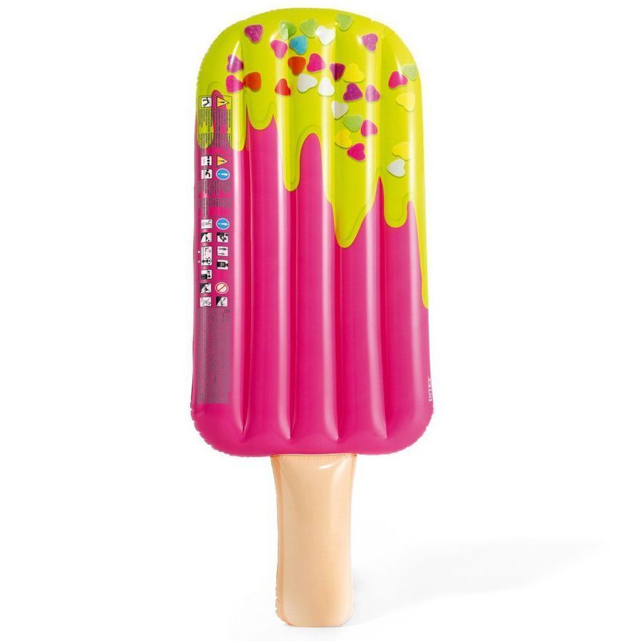 Плот надувной INTEX "Sprinkle Popsicle Float" (Фруктовое морожение), 183x66x20см