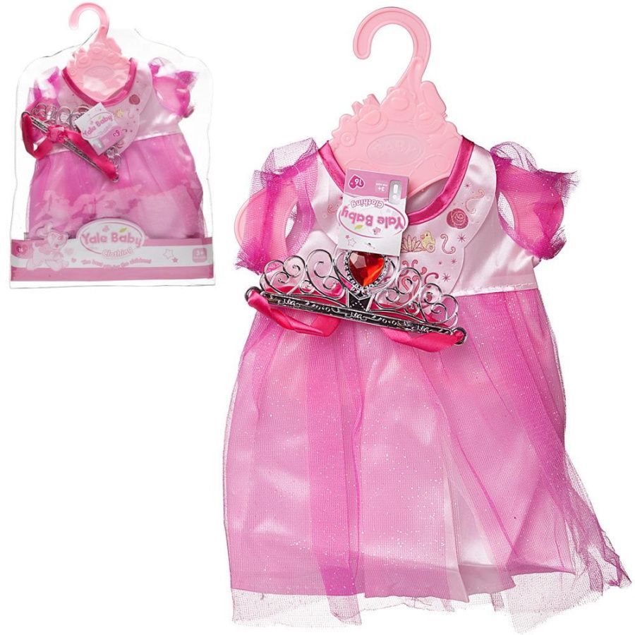 Одежда для кукол - платье в наборе с короной