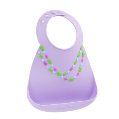Нагрудник Baby Bib - Lilac - w/Jewels
