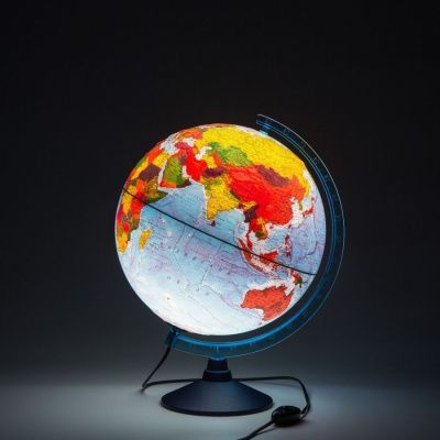 Интерактивный глобус GLOBEN INT12100300 политический рельефный с подсветкой 210 мм с очками VR