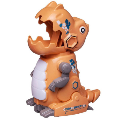 Игрушка заводная серия "Нажми и поедет. Динозавр", светло-коричневый, в коробке 10,4х7,8х14,5см