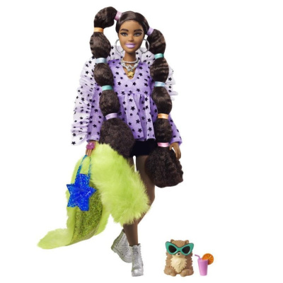 Barbie Экстра - Кукла с переплетенными резинками хвостиками
