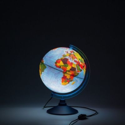 Интерактивный глобус GLOBEN INT12100302 физико-политический рельефный с подсветкой 210 мм с очками V