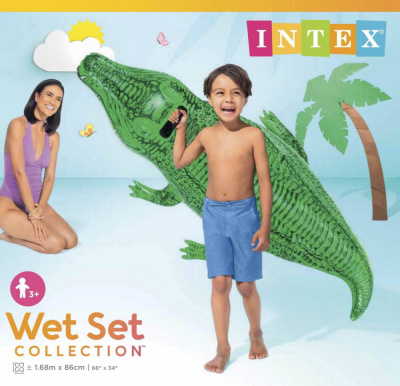 Игрушка надувная INTEX для плавания Аллигатор Малый 168*86 см