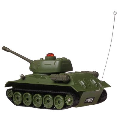 Танковый бой р/у, в наборе: 2 танка (Т34 и Абрамс), звуковые и световые эффекты, с зарядным устр-вом