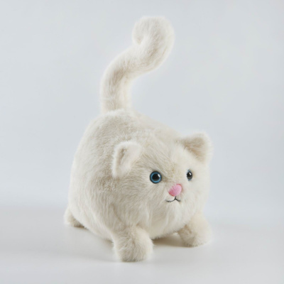 Мягкая игрушка Кошка белая Ундина, 18см